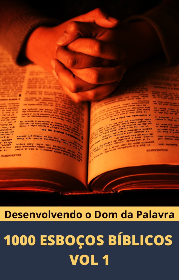 Capa do material 1000 Esboços Bíblicos - Vol. 1